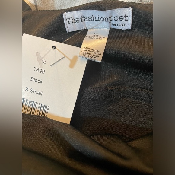 NEW The Fashion Poet Black Midi Sheath Dress and Lace Top - Picture 6 of 6